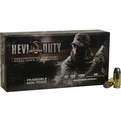 Hevishot Ammo Hevi-Duty 40 S&W 125 Grain Lead