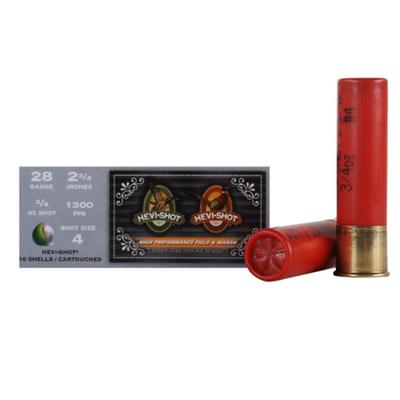 Hevishot Shotshells Duck 28 Gauge 2.75in 3/4oz #4- Hevishot Shotshells Duck 28 Gauge 2.75in 3/4oz #4-