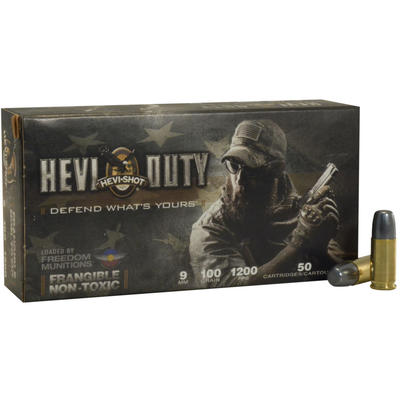 Hevishot Ammo Hevi-Duty 9mm 100 Grain Non-Toxic 50 Hevishot Ammo Hevi-Duty 9mm 100 Grain Non-Toxic 50