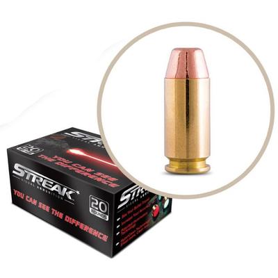 HPR Ammo Streak Red 40 S&W 180 Grain TMJ 20 Ro