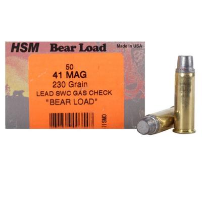 HSM Ammo Bear 41 Magnum Semi-Wadcutter 230 Grain 5