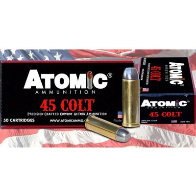 Atomic Ammo Cowboy Action 45 Colt (LC) 200 Grain L