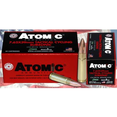 Atomic Ammo Subsonic AK-47 7.62x39mm 220 Grain HPB