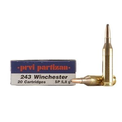 Prvi Partizan PPU Ammo 243 Winchester 90 Grain SP