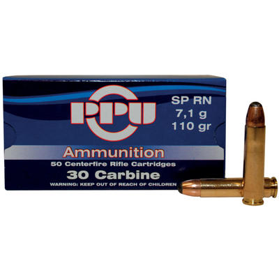 Prvi Partizan PPU Ammo 30 Carbine 110 Grain SP 50
