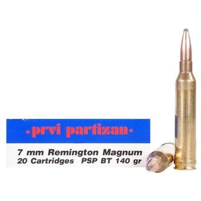 Prvi Partizan PPU Ammo 7mm Magnum 140 Grain PSP 20