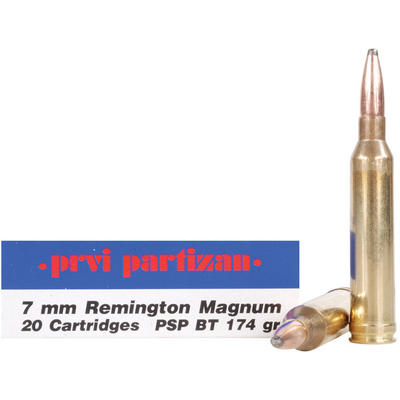 Prvi Partizan PPU Ammo 7mm Magnum 174 Grain PSP 20