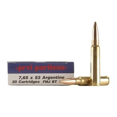 Prvi Partizan PPU Ammo 7.65x53mm Argentine 174 Gra