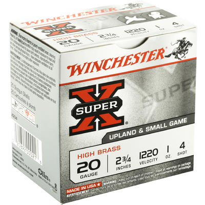 Winchester Shotshells Super-X High Brass 20 Gauge
