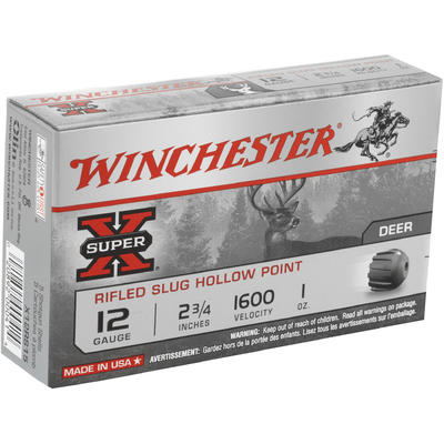 Winchester Shotshells Super-X Rifled Lead 12 Gauge