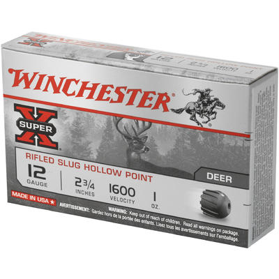 Winchester Shotshells Super-X Rifled Lead 12 Gauge