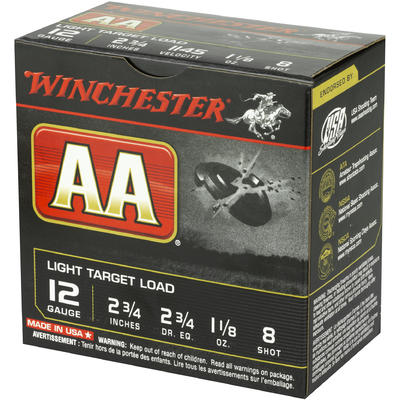 Winchester Shotshells AA Target 12 Gauge 2.75in 1- Winchester Shotshells AA Target 12 Gauge 2.75in 1-