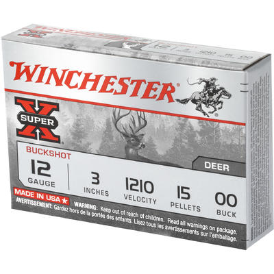 Winchester Shotshells Super-X Buckshot 12 Gauge 3i Winchester Shotshells Super-X Buckshot 12 Gauge 3i