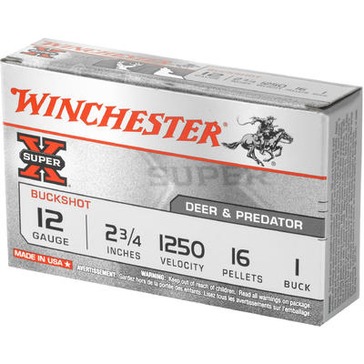 Winchester Shotshells Super-X Buckshot 12 Gauge 2.