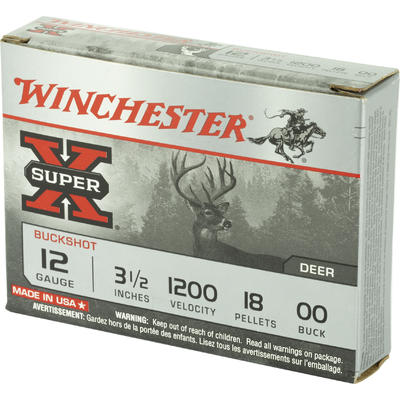 Winchester Shotshells Super-X Buckshot 12 Gauge 3.