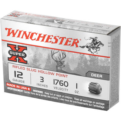 Winchester Shotshells Super-X Rifled Lead 12 Gauge