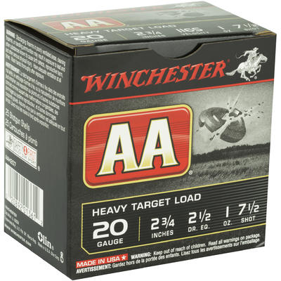 Winchester Shotshells AA Target 20 Gauge 2.75in 1o