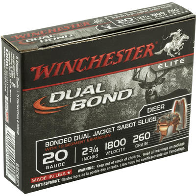 Winchester Shotshells Dual Bond 20 Gauge 2.75in 26