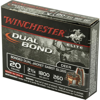 Winchester Shotshells Dual Bond 20 Gauge 2.75in 26 Winchester Shotshells Dual Bond 20 Gauge 2.75in 26