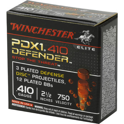 Winchester Shotshells PDX1 .410 Gauge 2.5in 12 BB Winchester Shotshells PDX1 .410 Gauge 2.5in 12 BB