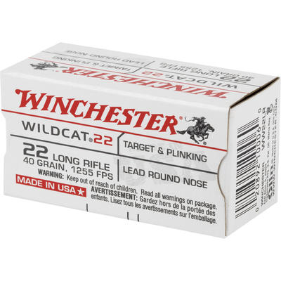 Winchester Rimfire Ammo Wildcat .22 Long Rifle (LR