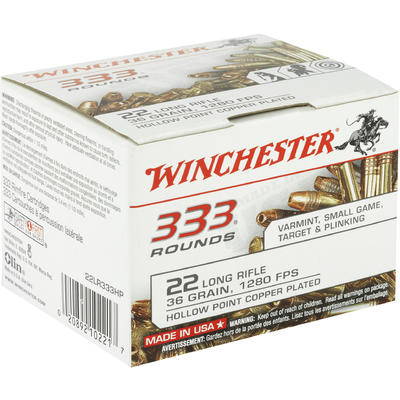 Winchester Rimfire Ammo .22 Long Rifle (LR) CPHP 3