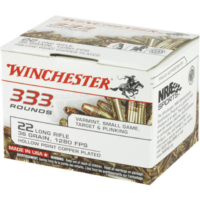 Winchester Rimfire Ammo .22 Long Rifle (LR) CPHP 3
