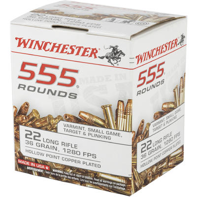 Winchester Rimfire Ammo 555 .22 Long Rifle (LR) 36