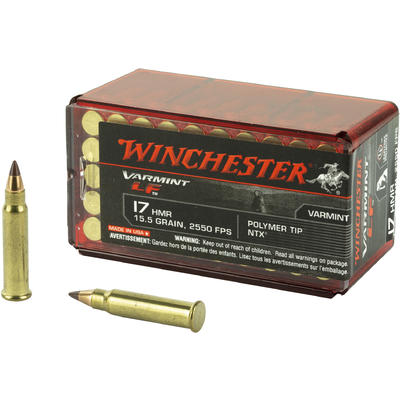 Winchester Rimfire Ammo .17 HMR 15 .5 Grain 50 Rou