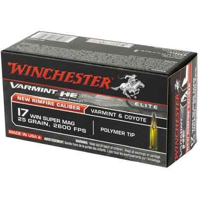 Winchester Rimfire Ammo 17 Win Super Magnum 25 Gra