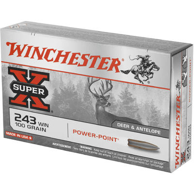Winchester Ammo Super-X 243 Winchester 100 Grain P