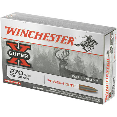 Winchester Ammo Super-X 270 Winchester 130 Grain P Winchester Ammo Super-X 270 Winchester 130 Grain P