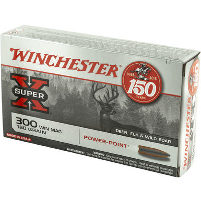 Winchester Ammo Super-X 300 Win Mag 180 Grain Powe