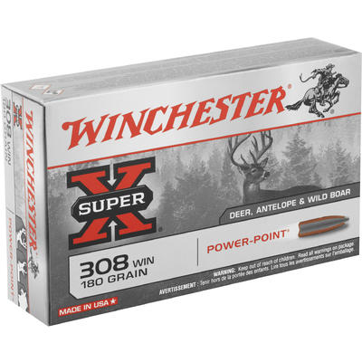 Winchester Ammo Super-X 308 Winchester 180 Grain P