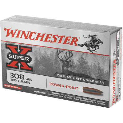 Winchester Ammo Super-X 308 Winchester 180 Grain P
