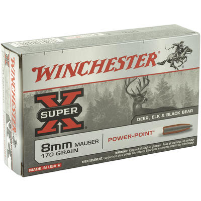 Winchester Ammo Super-X 8mm Mauser 170 Grain Power