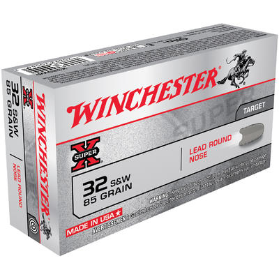 Winchester Ammo Super-X 32 S&W 85 Grain LRN 50