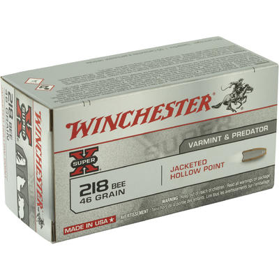 Winchester Ammo Super-X 218 Winchester Bee 46 Grai