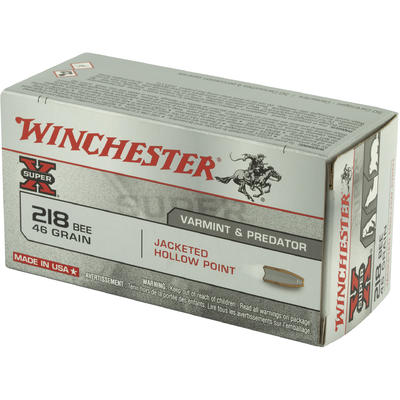 Winchester Ammo Super-X 218 Winchester Bee 46 Grai