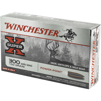 Winchester Ammo Super-X 300 Win Mag 150 Grain Powe