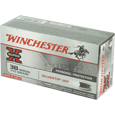Winchester Ammo Super-X 38 Special 110 Grain Silve