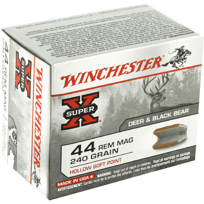 Winchester Ammo Super-X 44 Magnum 240 Grain Hollow Winchester Ammo Super-X 44 Magnum 240 Grain Hollow