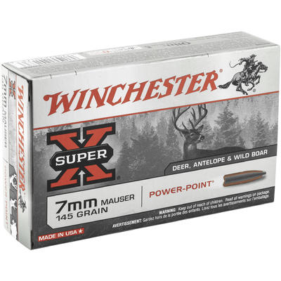 Winchester Ammo Super-X 7x57mm Mauser 145 Grain Po