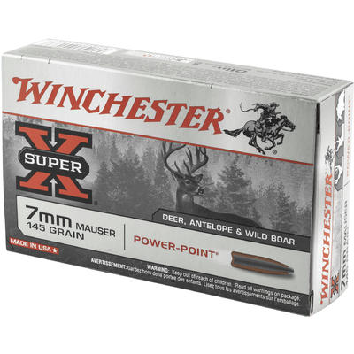 Winchester Ammo Super-X 7x57mm Mauser 145 Grain Po