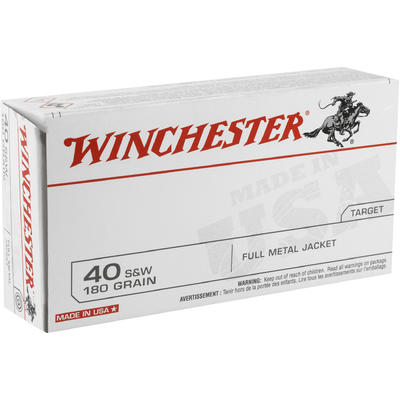 Winchester Ammo Best Value 40 S&W 180 Grain FM