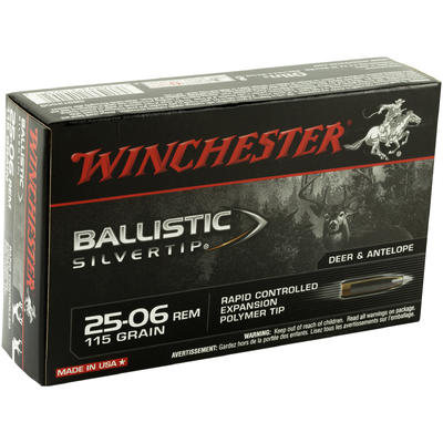 Winchester Ammo Supreme 25-06 Remington 115 Grain