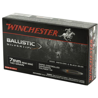 Winchester Ammo Supreme 7mm Magnum 140 Grain Silve