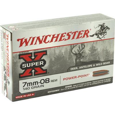 Winchester Ammo Super-X 7mm-08 Remington 140 Grain