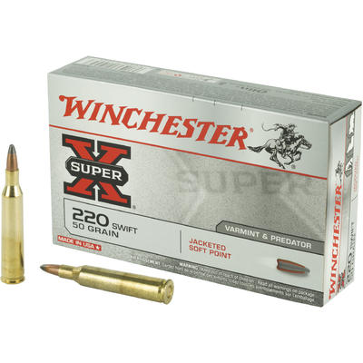 Winchester Ammo Super-X 220 Swift 50 Grain PSP 20