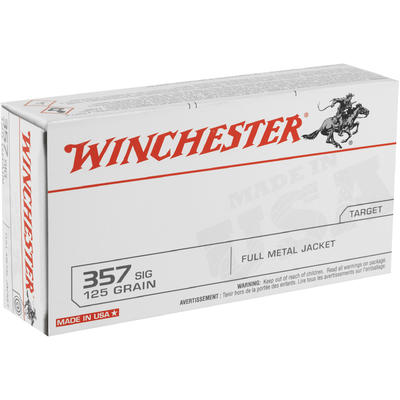 Winchester Ammo Best Value 357 Sig Sauer 125 Grain